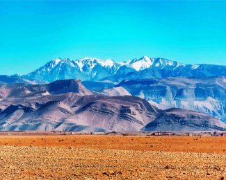 Snowy Atlas Mountains diamond painting