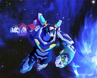 Space Voltron Robot diamond painting