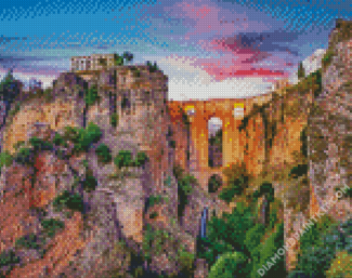 Spain Ronda At Sunset diamond painting