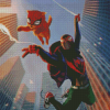 Spider Cat And Spiderman diamond painting