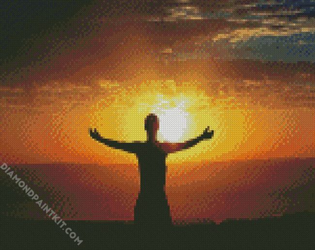 Spiritual Awakening Silhouette diamond painting