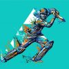 Splash Cricket Player diamond painting