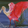 Spoonbill Pink Bird diamond painting