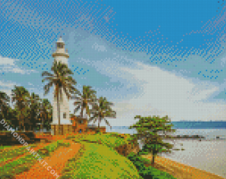 Sri Lanka Galle Fort Lighthouse diamond painting