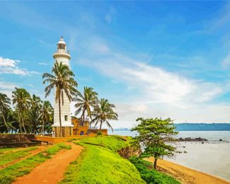 Sri Lanka Galle Fort Lighthouse diamond painting