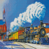 Steam Train diamond painting