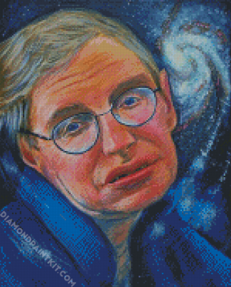 Stephen Hawking diamond painting