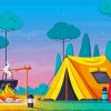 Summer Camp Tent diamond painting