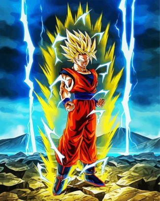 Super Saiyan diamond painting