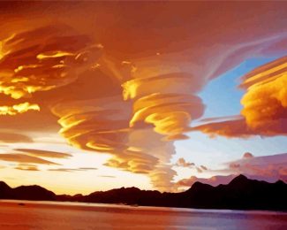 Swirling Clouds diamond painting