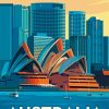 Sydney Australia Poster diamond painting