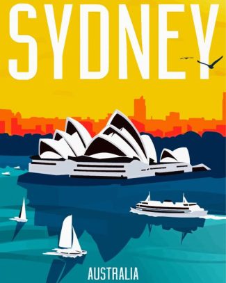 Sydney Opera House Poster diamond painting