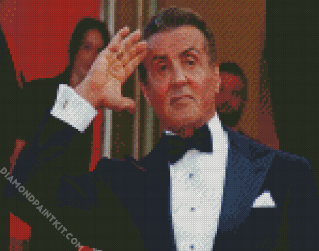 Sylvester Stallone diamond painting