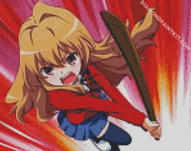 Taiga Aisaka Toradora Anime diamond painting