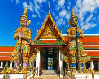 Temple Of The Emerald Buddha Thailand diamond painting