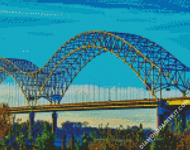 Tennessee Memphis Bridge diamond painting