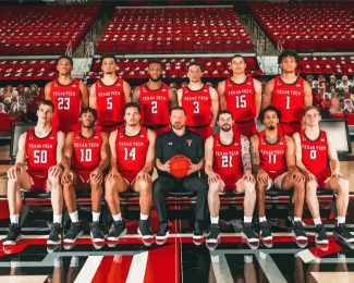 Texas Tech Basketball Team diamond painting