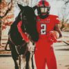 Texas Tech Keke Coutee diamond painting