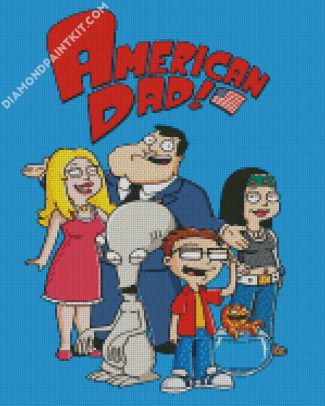 The Animated movie American dad Diamond painting