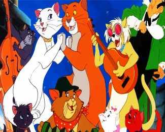 The Aristocats Characters Dancing diamond painting