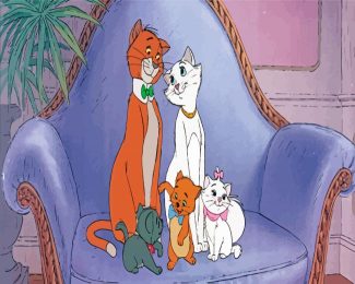 The Aristocats Family diamond painting