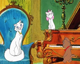 The Aristocats Mother And Kittens diamond painting