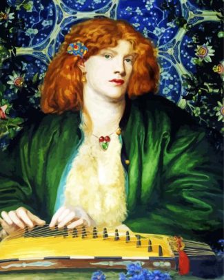 The Blue Bower By Rossetti diamond painting