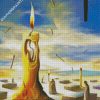 The Candle by salvador dali diamond painting