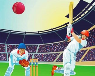 The Cricket Match diamond painting