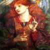 The Damsel Of The Sanct Grael Or Holy Grail By Rossetti diamond painting