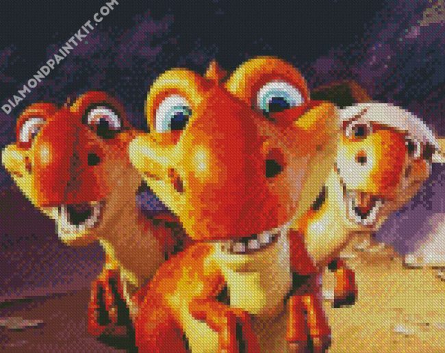 The Dinosaur Babies diamond painting