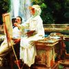 The Fountain Villa Torlonia Frascati Italy By Sargent diamond painting