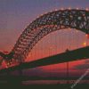 The Hernando De Soto Bridge At Sunset diamond painting