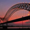 The Hernando De Soto Bridge At Sunset diamond painting