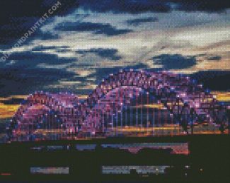 The Hernando De Soto Bridge Memphis diamond painting