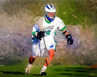 The Lacrosse Player Art diamond painting