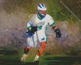 The Lacrosse Player Art diamond painting