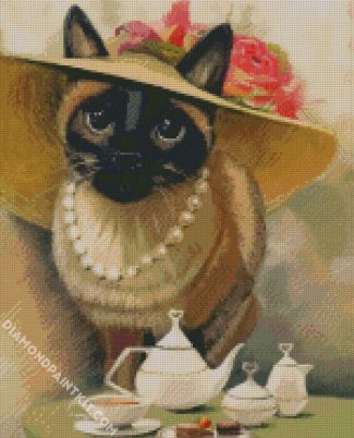 The Lady Cat diamond painting