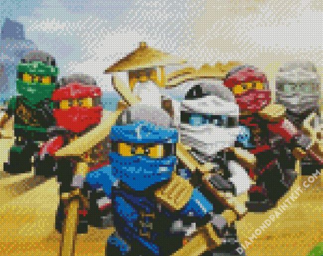 The Lego Ninjago diamond painting