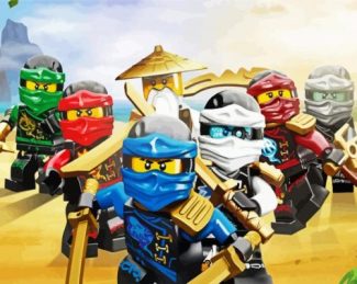 The Lego Ninjago diamond painting