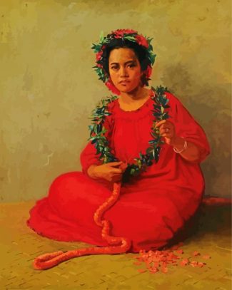 The Lei Maker diamond painting