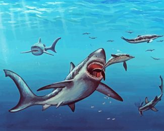 The Megalodon Fish diamond painting