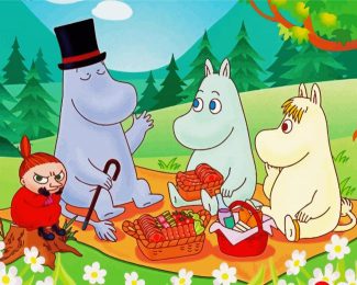 The Moomins Picnic diamond painting