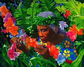 The Old Lei Maker diamond painting