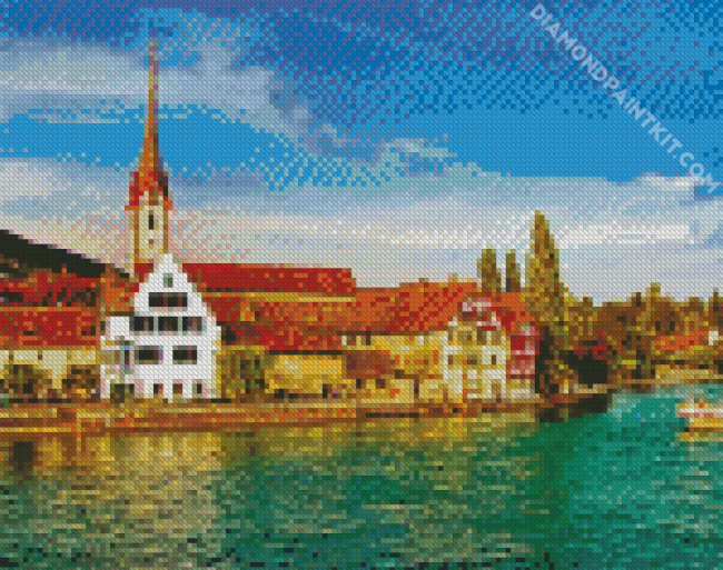 The Rhine River diamond painting