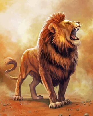 The Roaring Lion diamond painting