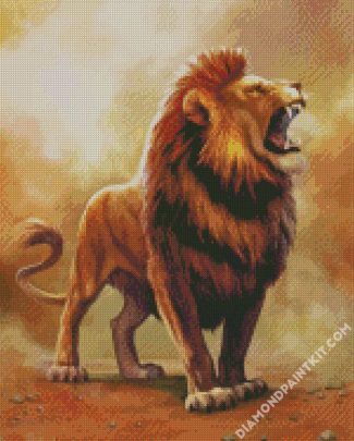 The Roaring Lion diamond painting