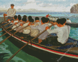 The Rowers diamond painting