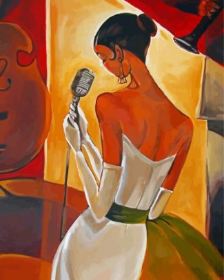 The Singer Girl diamond painting