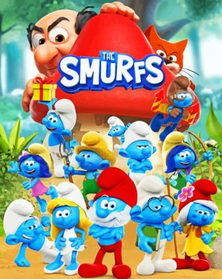 The Smurfs Animation diamond painting